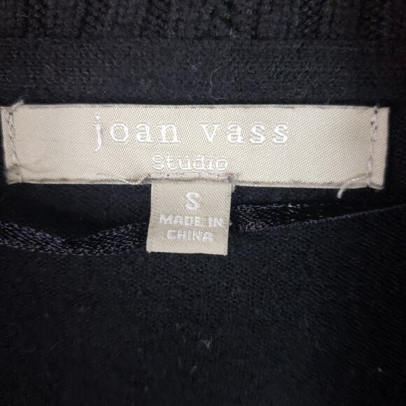 Joan Vass Open Front Ribbed Cardigan Size S Small - Picture 3 of 7